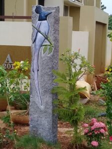 Granite pillar Carving